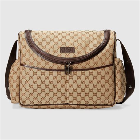 gucci baby nappy bag|authentic gucci diaper bag tote.